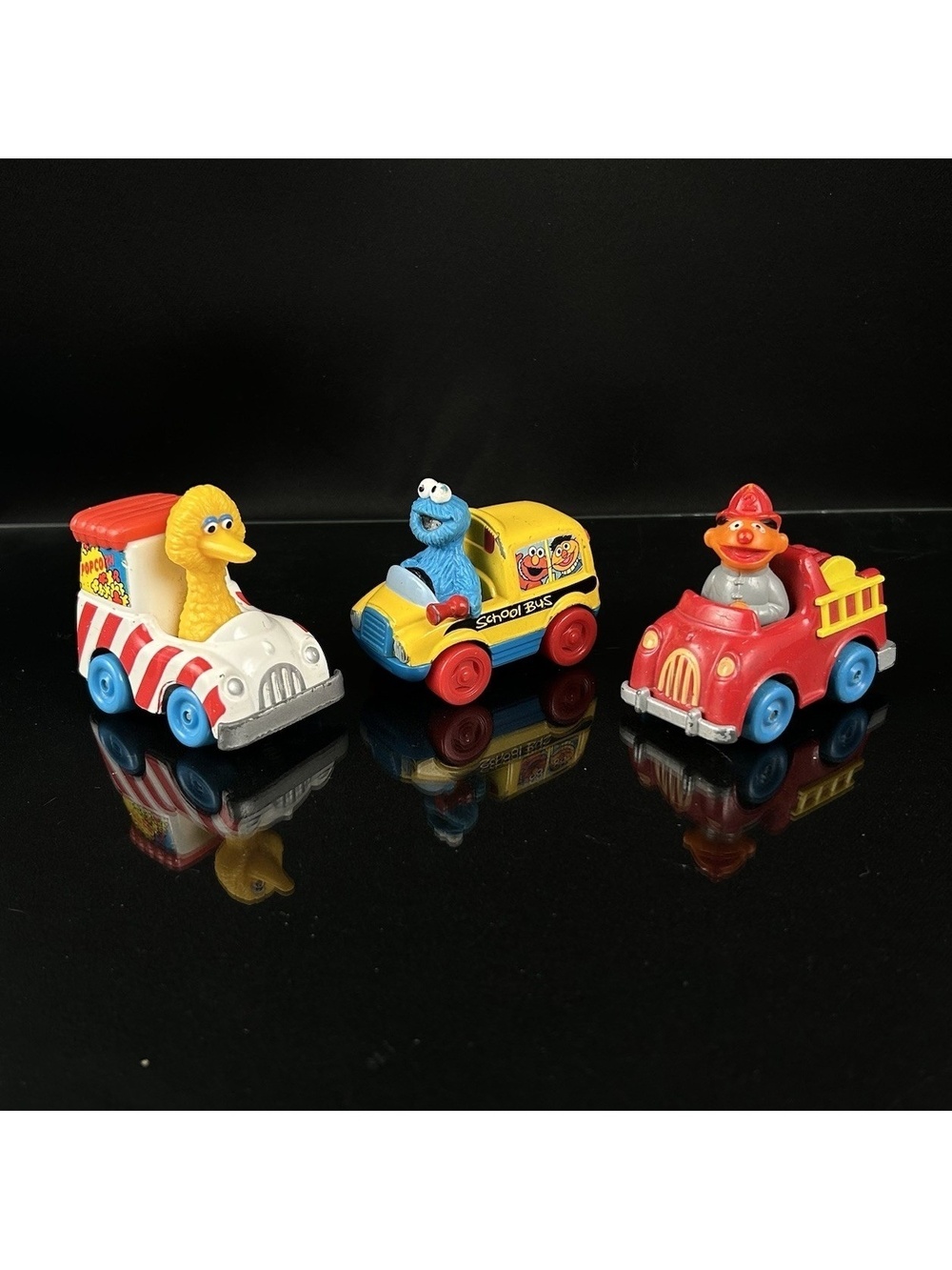 Sesame Street Diecast Toy Truck Lot of 3 Big Bird, Ernie & Cookie Monster